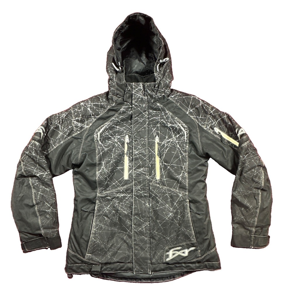 Women's FXR Race jacket Size 4 Winter Ski Jacket Outdoor Sports Black FXR Racing